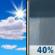 Tuesday: A chance of showers and thunderstorms after 1pm.  Mostly sunny and hot, with a high near 90. Heat index values as high as 99. West wind 3 to 6 mph.  Chance of precipitation is 40%.